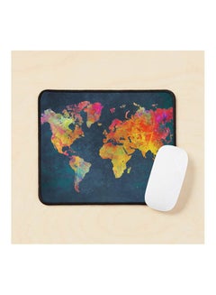 World Map Mouse Pad Multicolour