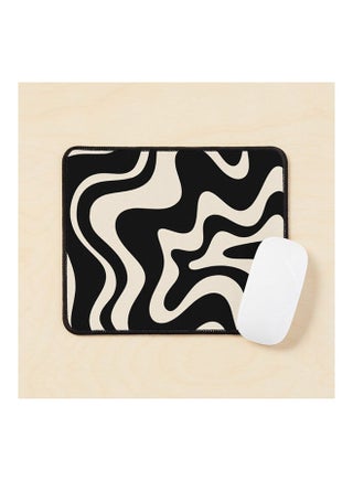 Retro Liquid Swirl Abstract Pattern In Almond Cream Mouse Pad Multicolour - v1643478668/N52502209A_1