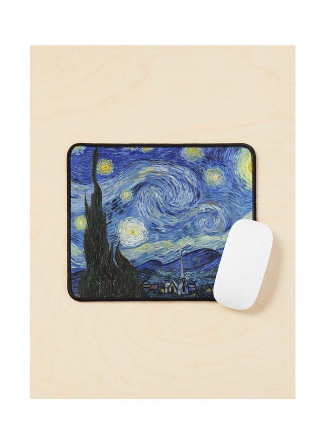 Starry Night Van Gogh Mouse Pad Multicolour