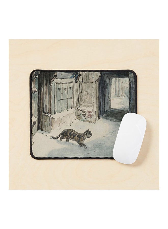 Generic - Nursery Characters The Cat Simpkin Goes Out 1902 Beatrix Potter Mouse Pad Multicolour - Image 1
