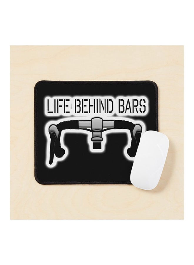 Bicycle Crime Cycle Bike Racing Road Racing Life Behind Bars On Mouse Pad Multicolour