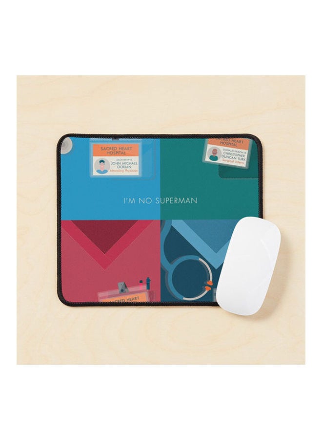Alternative Scrubs Poster Doctor Coats John Dorian Jd Turk Carla Espinosa Elliot Reid Zach Braff Bill Lawrence Mouse Pad Multicolour