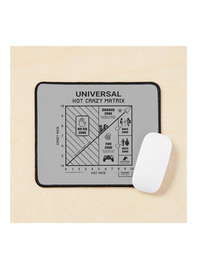 Generic Find Woman Universal Hot Crazy Matrix Humor For Guys Mouse Pad Multicolour 
