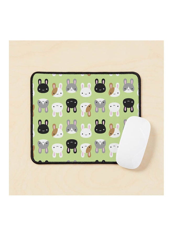 Generic Kawaii Bunny Rabbits Mouse Pad Multicolour 