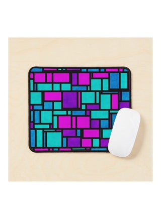 Jewel Tone Mondrian Mouse Pad Multicolour - v1643479074/N52500554A_1
