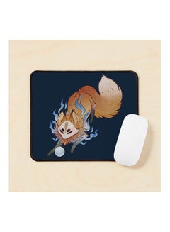 Little Wisp Teakitsune Fox Yokai Mouse Pad Multicolour