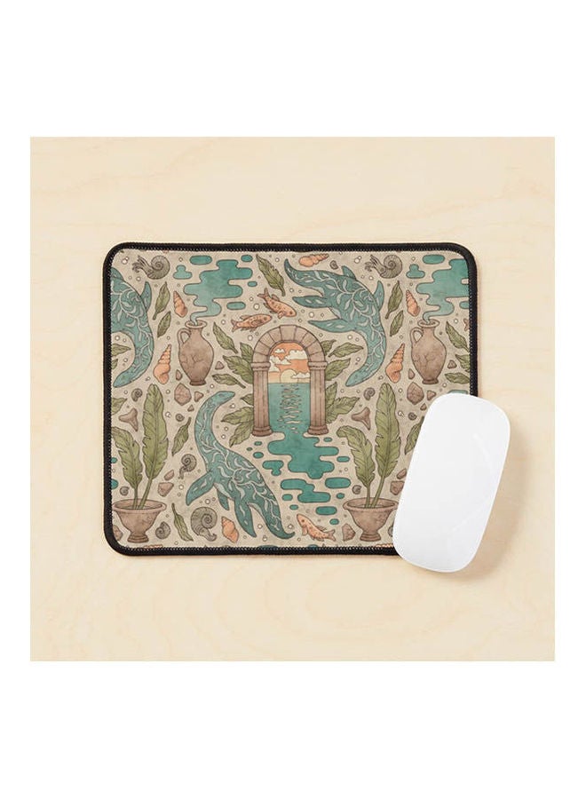 Paradise Panthalassa Natural History Fantasy Art Mouse Pad Multicolour