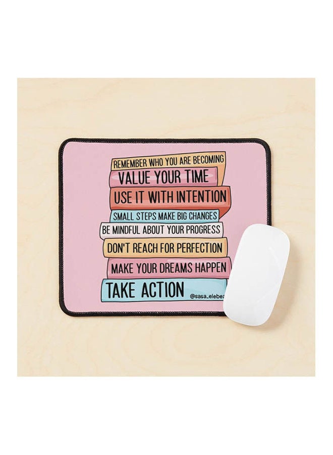 Your Time Mouse Pad Multicolour