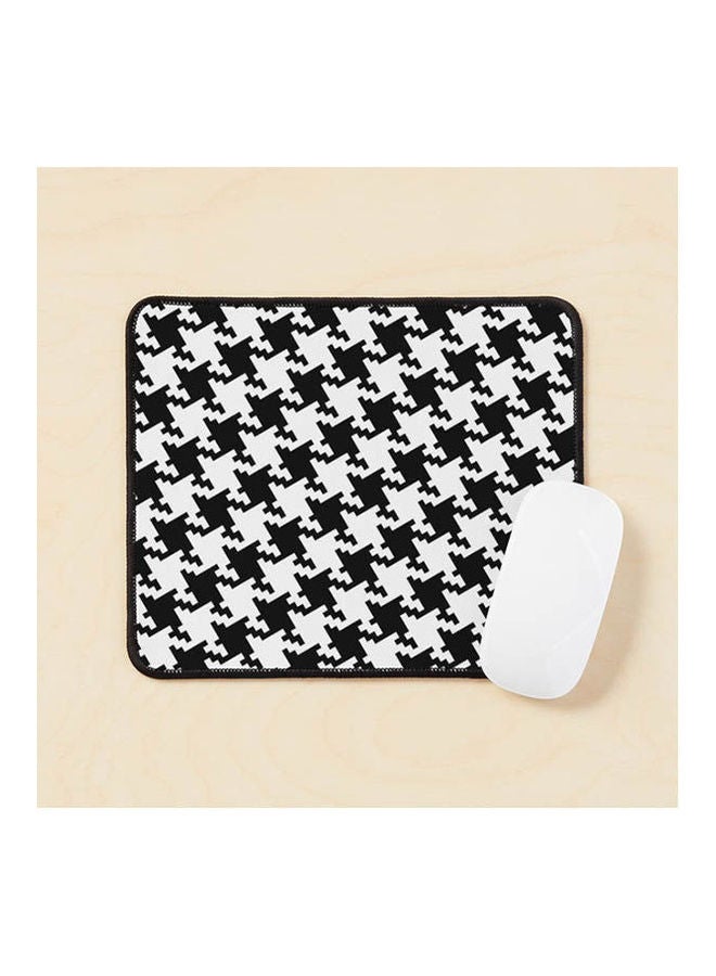 Generic Bold Houndstooth Pied De Poule Pattern Mouse Pad Multicolour 