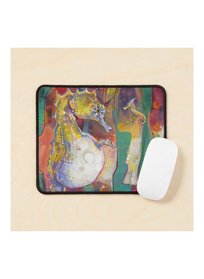 Pot Bellied Seahorse Painting 2012 Mouse Pad Multicolour