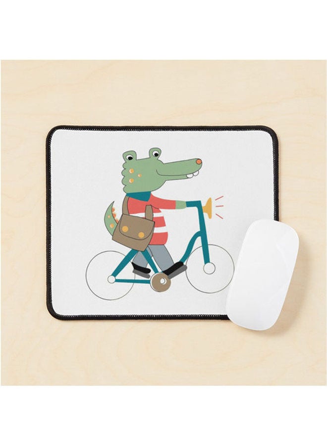 لوحة ماوس بتصميم جلد التمساح متعدد الألوان