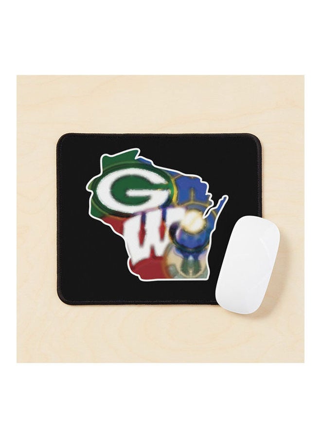 Wisconsin Sports Fan Tie Die Combo Team Platter Mouse Pad Multicolour 