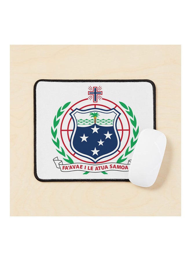 Coat Of Arms Of Independent State Of Samoa Mouse Pad Multicolour