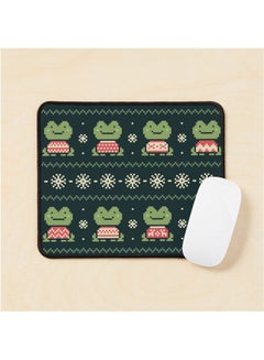 Frogs In Sweaters Dark Mouse Pad Multicolour