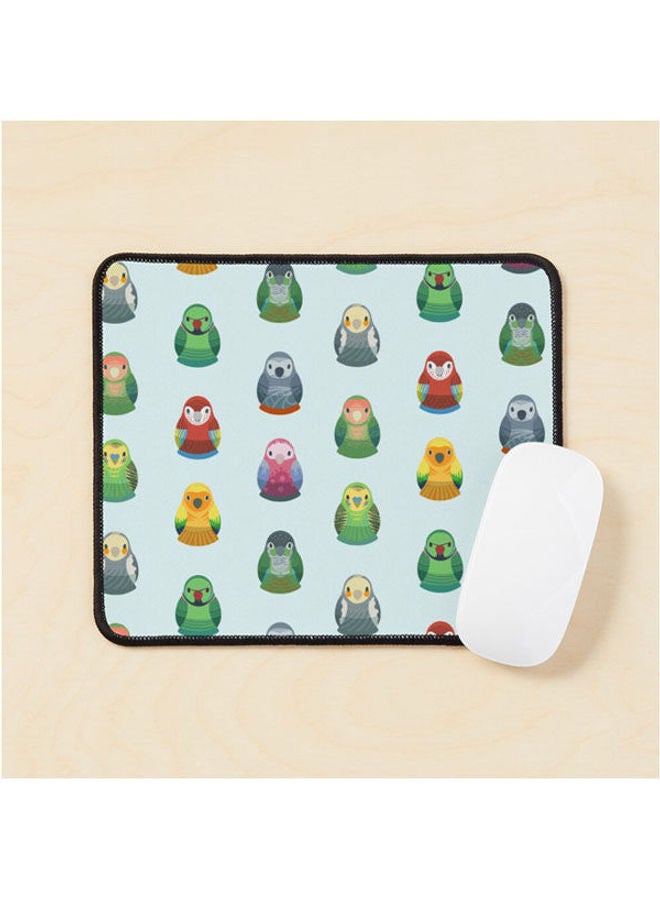 Parrot Nesting Doll Pattern Mouse Pad Multicolour
