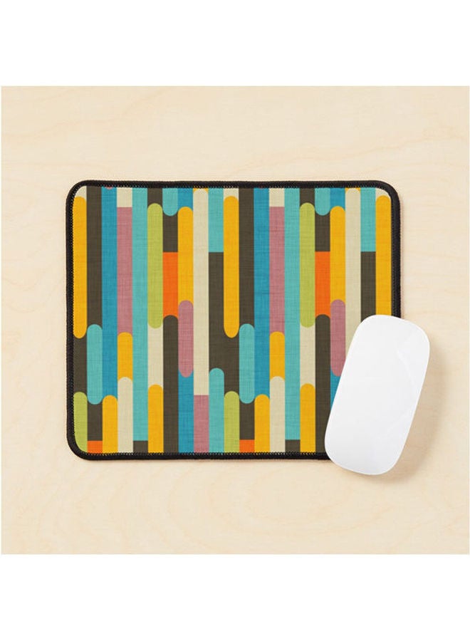 Generic - Retro Color Block Popsicle Sticks Blue Mouse Pad Multicolour - Image 1