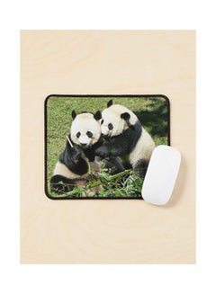Giant Pandas Mei Xiang And Bei Bei At The National Zoo Mouse Pad Multicolour