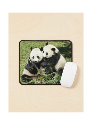 Giant Pandas Mei Xiang And Bei Bei At The National Zoo Mouse Pad Multicolour - v1643479411/N52506161A_1