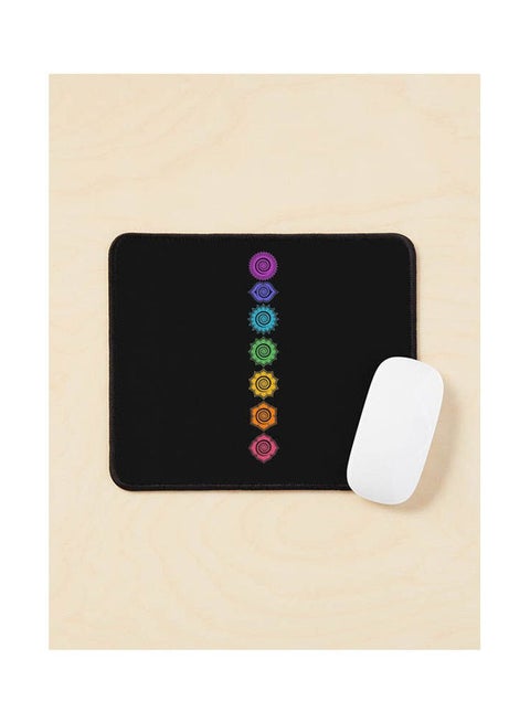 7 Chakras Cosmic Energy Centers Mouse Pad Multicolour