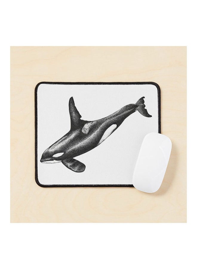 Killer Whale Orca Ink Drawing Mouse Pad Multicolour