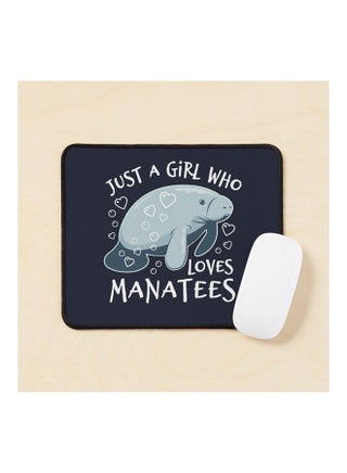 Just A Girl Who Loves Manatees Cute Manatee Mouse Pad Multicolour - v1643479429/N52503587A_1