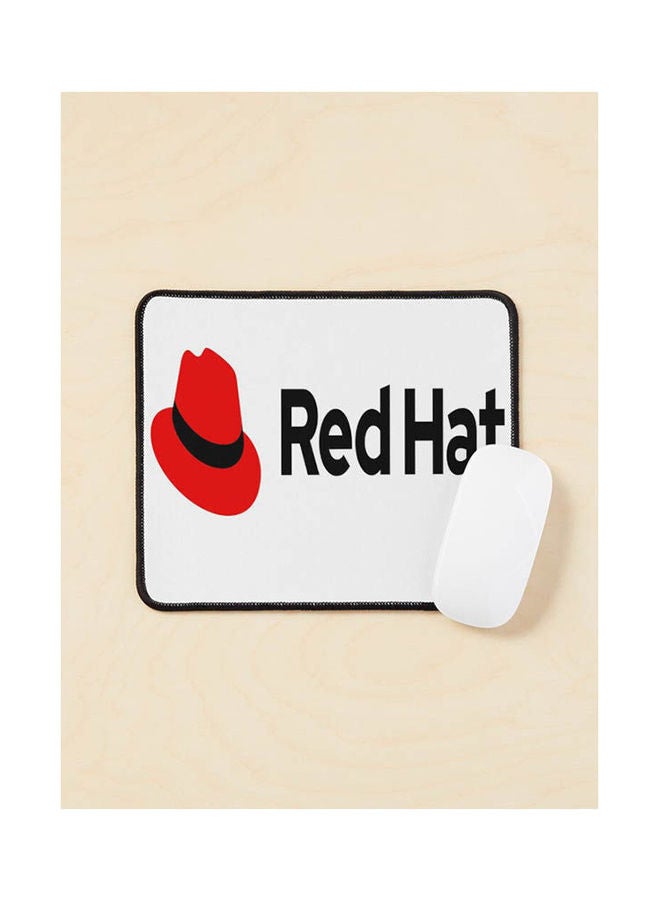 Red Hat Software Logo Icon Gift For Red Hat Fan Mouse Pad Multicolour 