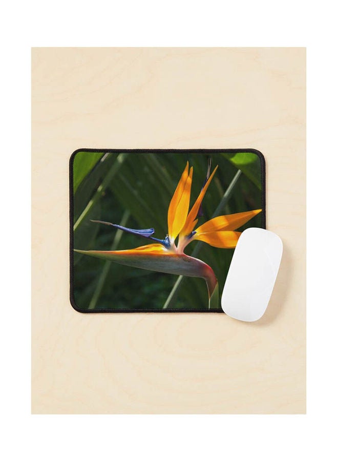 Jewel From The Jungle A Singular Bird Of Paradise Mouse Pad Multicolour