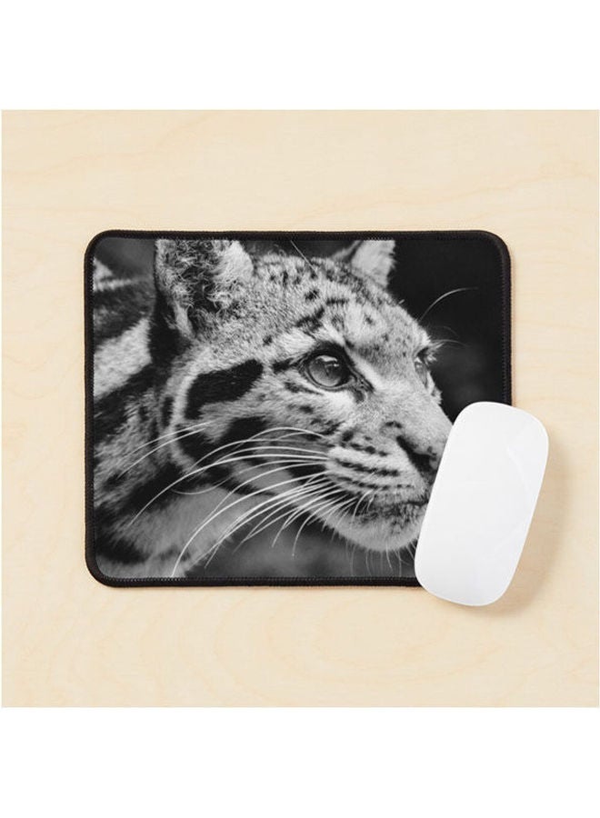 Generic - Clouded Leopard 1 Bandw Mouse Pad Multicolour - Image 1
