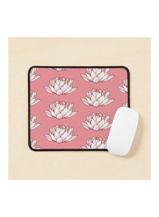 Generic Lotus Flower Watercolours And Ink Illustration Mouse Pad Multicolour 