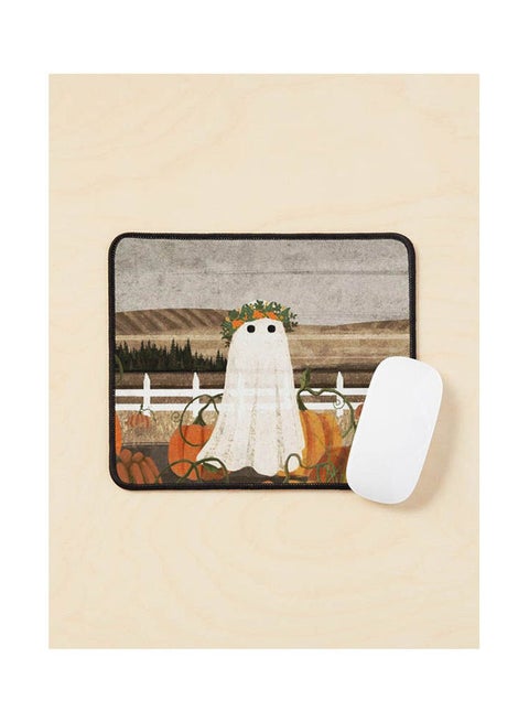 There S A Ghost In The Pumpkins Patch Again Mouse Pad Multicolour