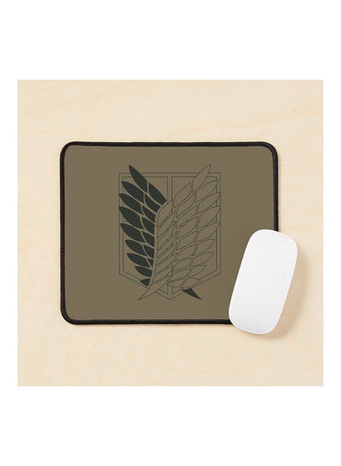Attack On Titan Wings Of Freedom Logo Dark Mouse Pad Multicolour