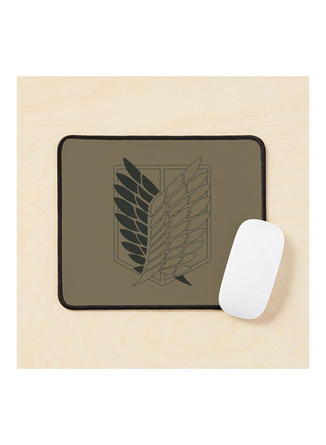 Attack On Titan Wings Of Freedom Logo Dark Mouse Pad Multicolour