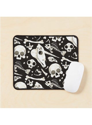 Black Skulls And Bones Wunderkammer Mouse Pad Multicolour - v1643479641/N52504541A_1