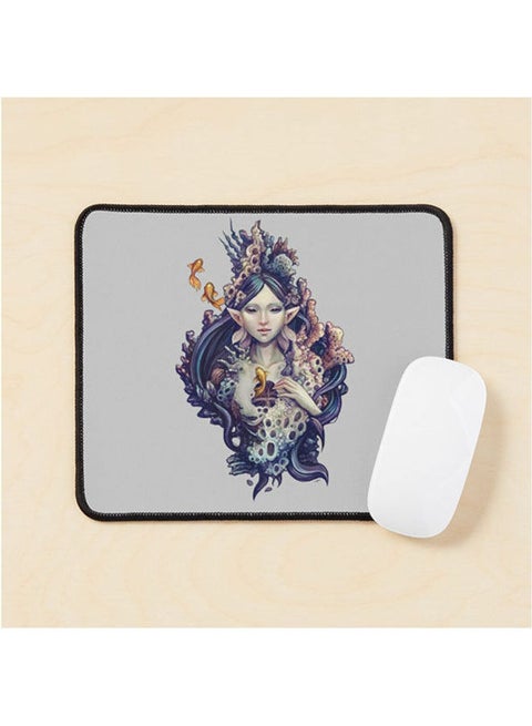 Emerge Mermaid Design Mouse Pad Multicolour