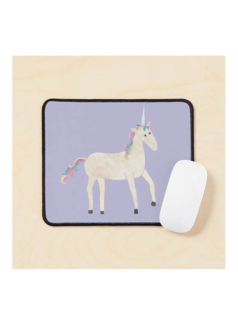 Unicorn Pattern On Pastel Mouse Pad Multicolour
