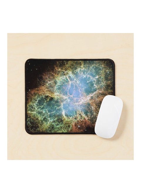Hubble Crab Nebula A Six Light Year Wide Expanding Remnant Of A Star S Supernova Explosion Mouse Pad Multicolour