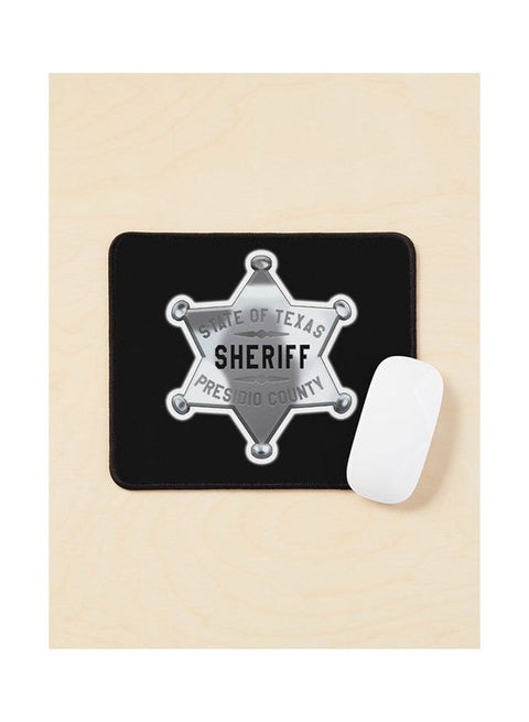 Sheriff Lawman Sheriff Badge Texas State Of Texas Presidio County Mouse Pad Multicolour