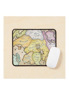 Map Of Tamriel Mouse Pad Multicolour