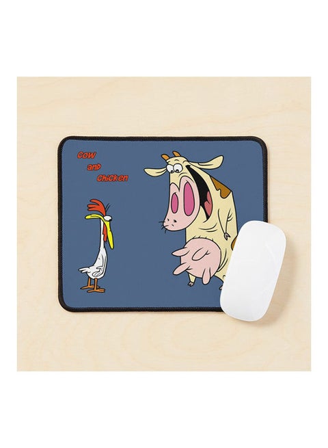 Cow And Chicken Mouse Pad Multicolour