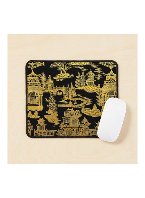 Chinoiserie Chinese Lacquer Box Mouse Pad Multicolour