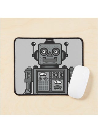 Vintage Robot Mouse Pad Multicolour - v1643480106/N52505524A_1