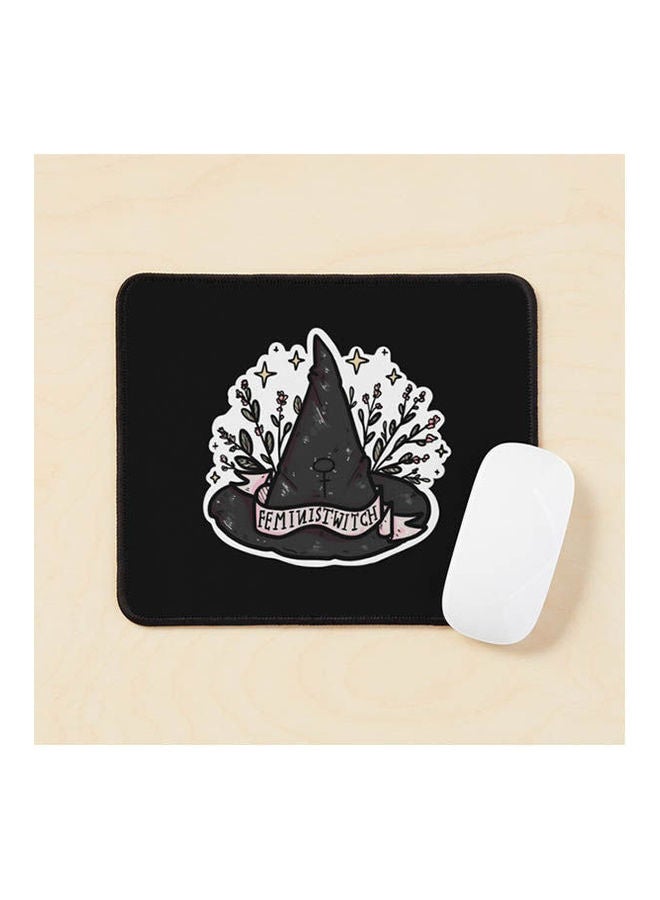 Feminist Witch Hat Mouse Pad Multicolour 