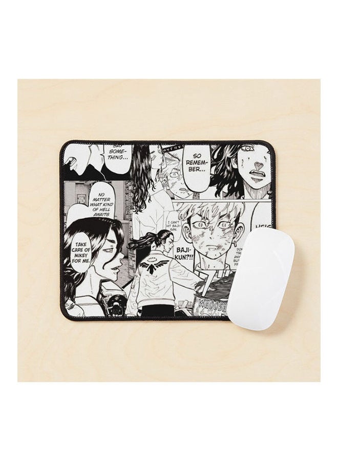 Baji And Chifuyu Manga Collage Mouse Pad Multicolour