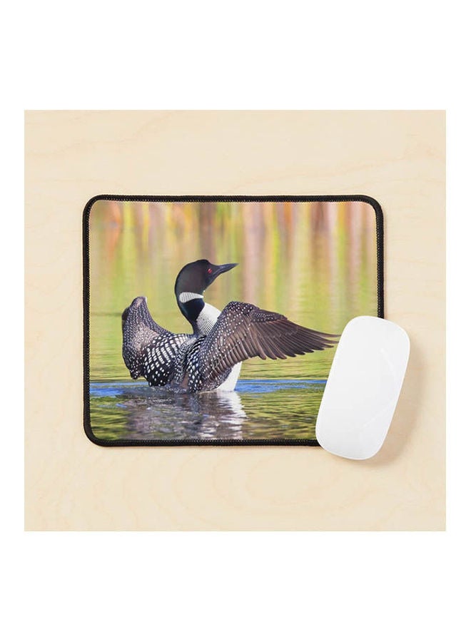 Common Loon Wing Stretch Mouse Pad Multicolour 