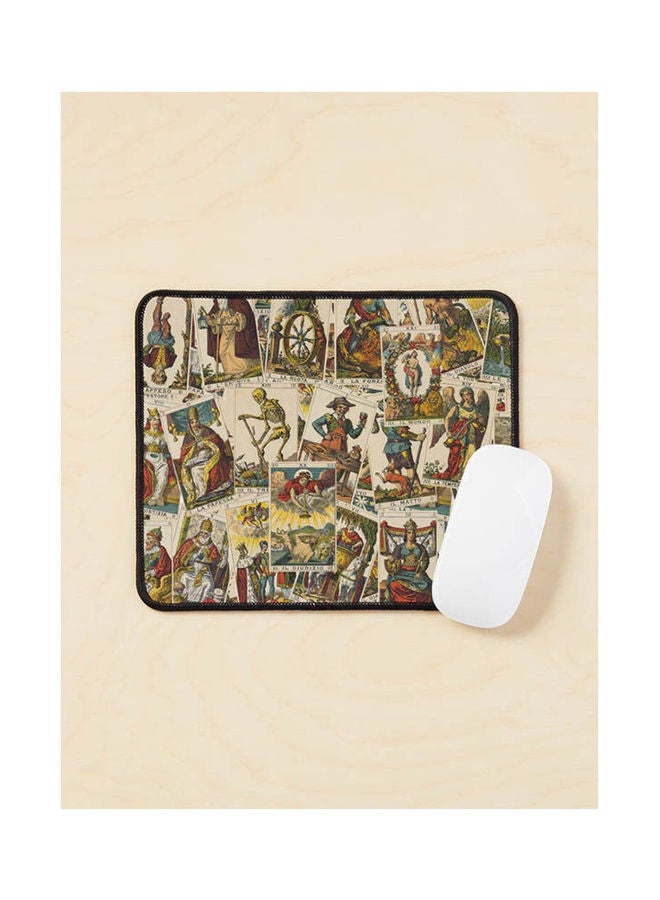 Tarot Cards Pattern Mouse Pad Multicolour