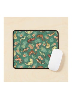 Gecko Family In  Mouse Pad Multicolour