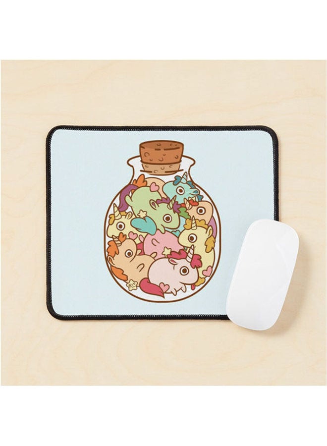 Bottle Of Unicorns Mouse Pad Multicolour 