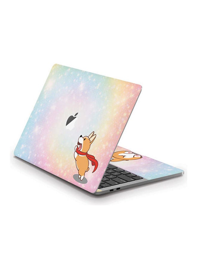 Cute Corgi Pastel Swirl Skin For Macbook Pro 13 2020 Multicolour 