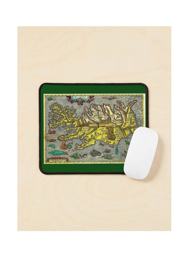 Generic - Ancient Viking Map Of Iceland Mouse Pad Multicolour - Image 1