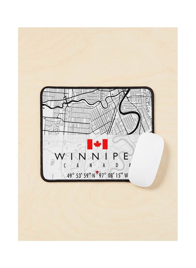 Generic - Winnipeg Map Canada Mouse Pad Multicolour - Image 1